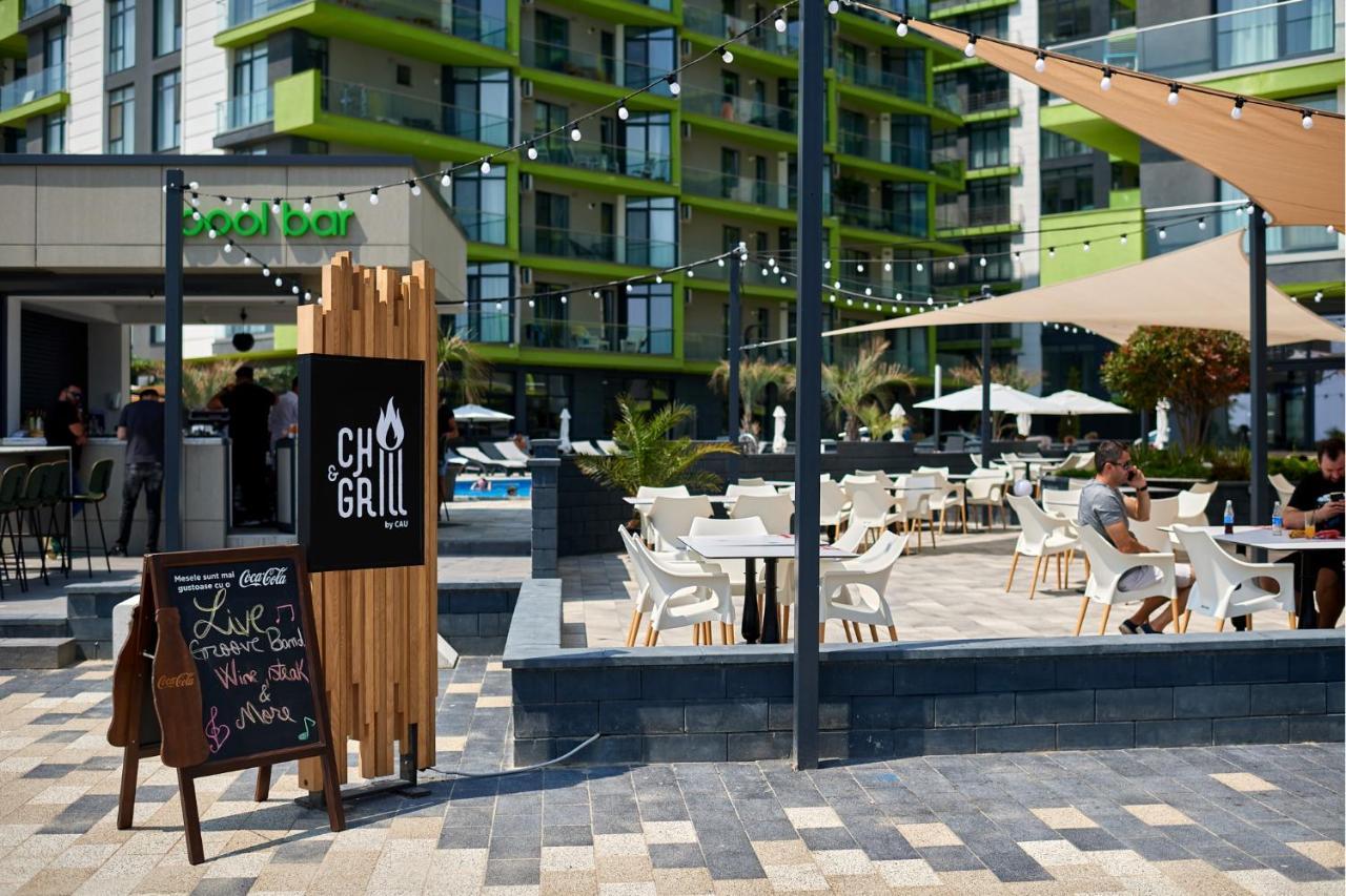 Cristalex Aparthotel & Spa Mamaia Nord ナボダリ エクステリア 写真